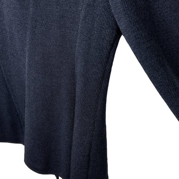 St. John Collection Santana Knit Women's 8 Black Jacket Vintage Four Button - Picture 13 of 16